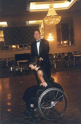 Rosemarie and her husband Mark dancing